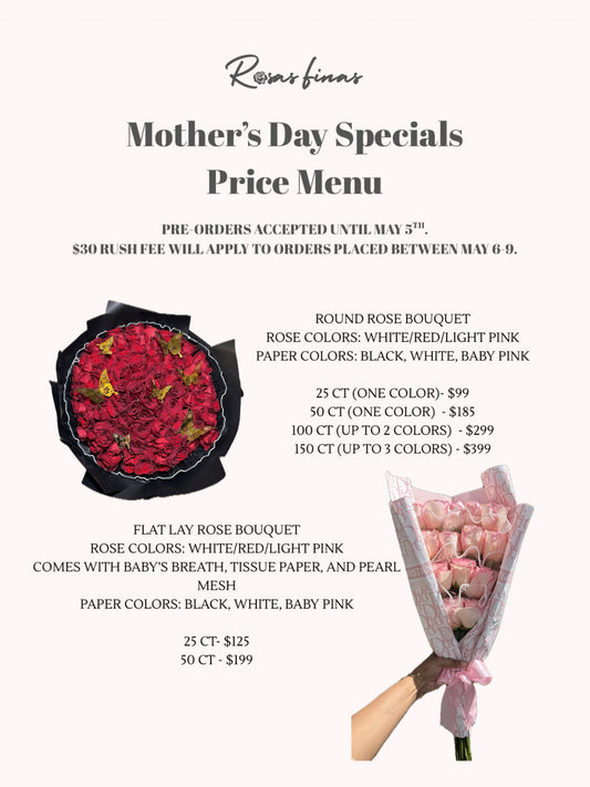 Round Bouquets- Mother's Day Special