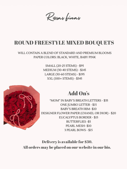Round Bouquets- Mother's Day Special